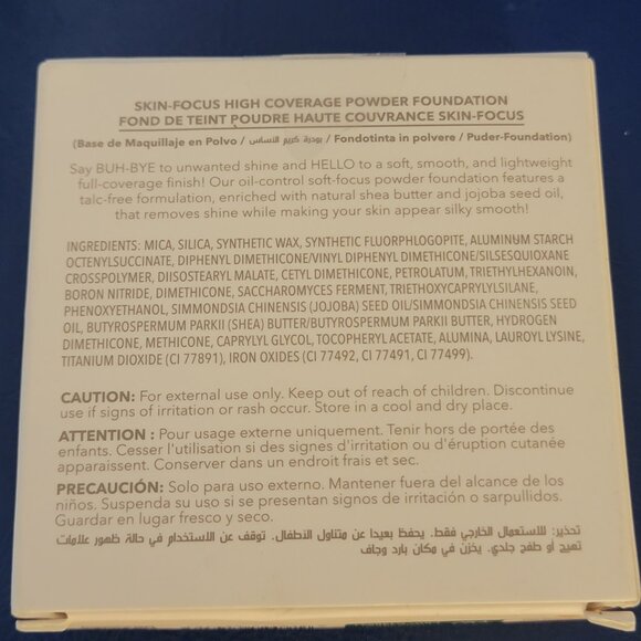 Sheglam Skin Focus High Coverage Powder Foundations Saddle NIB - Picture 6 of 15